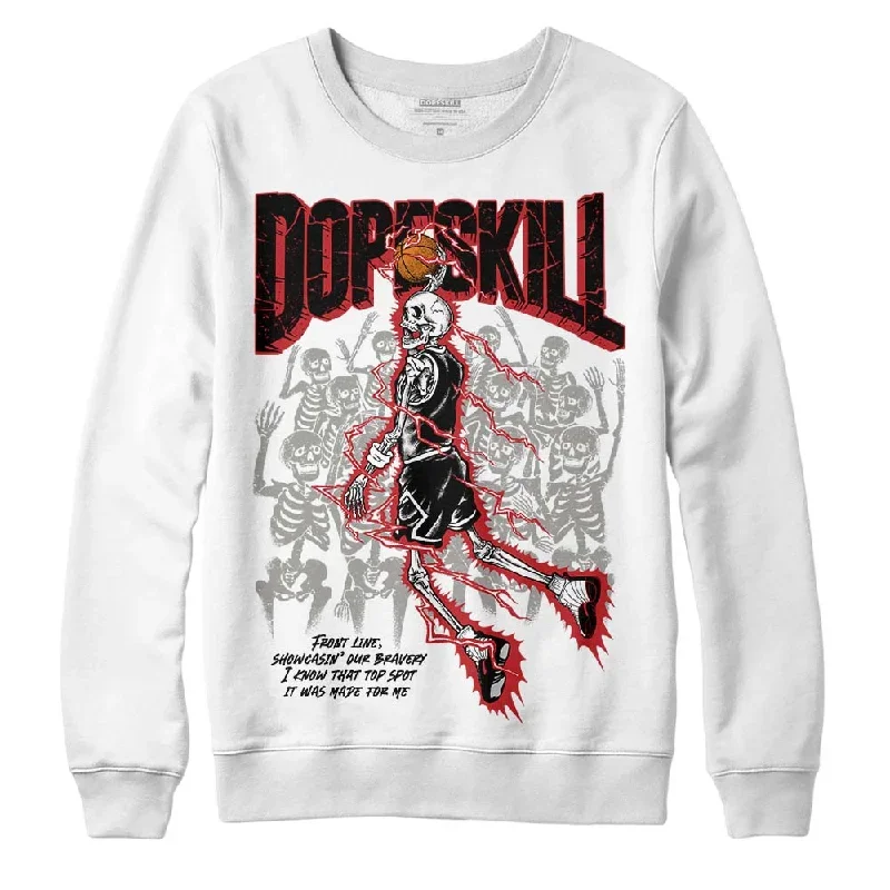 Red Taxi 12s DopeSkill Sweatshirt Thunder Dunk Graphic