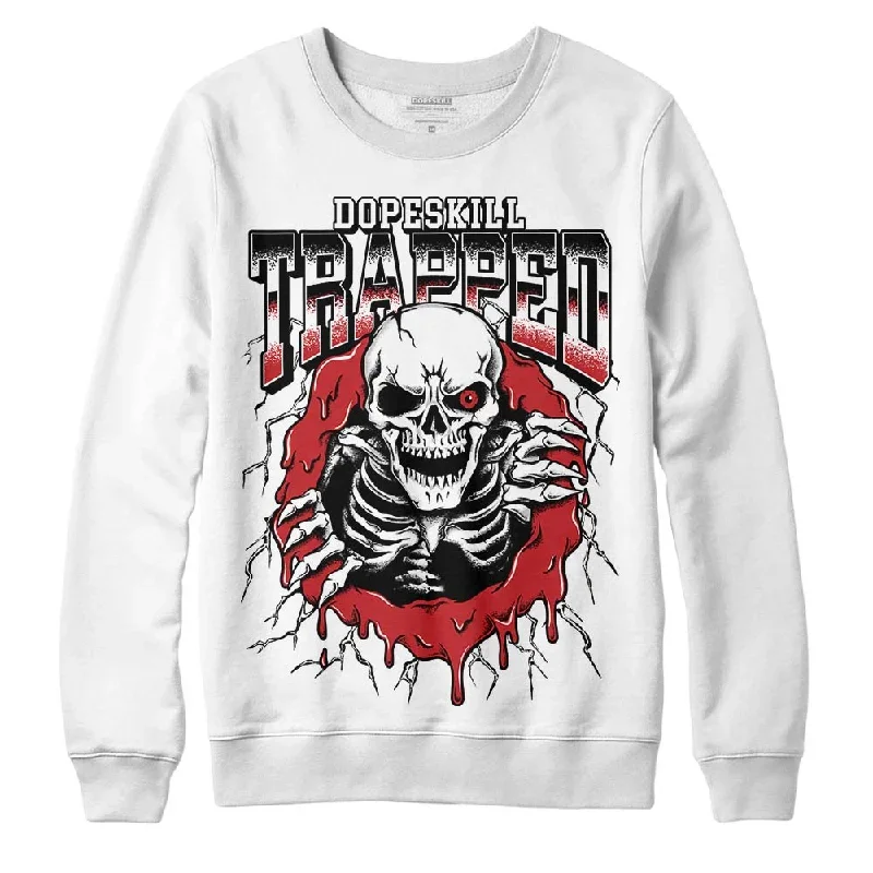 Red Taxi 12s DopeSkill Sweatshirt Trapped Halloween Graphic