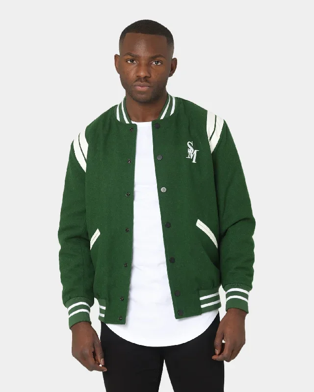 Saint Morta Alpha Varsity Jacket Green/White