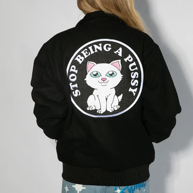 stop-being-a-pussy-varsity-jacket-black