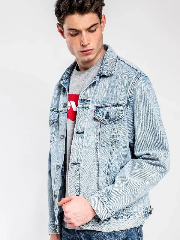 Trucker Jacket in Virgil Blue