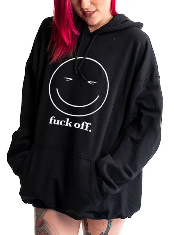 Unisex Fuck Off Smiley Hoodie