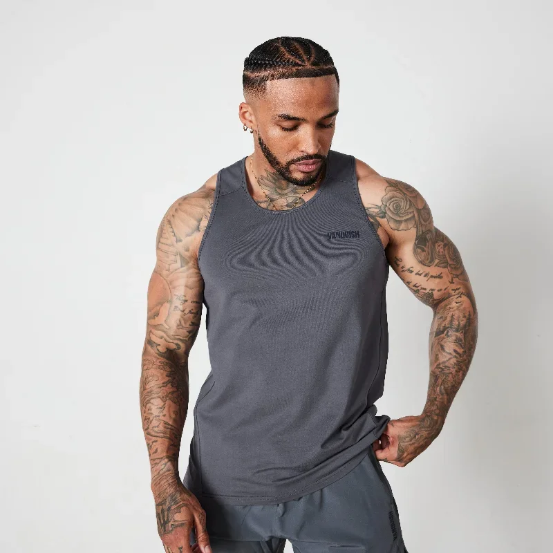 Vanquish Essential Denim Blue Regular Fit Tank Top