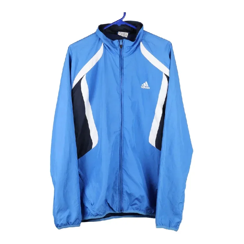 Adidas Jacket - Large Blue Polyester