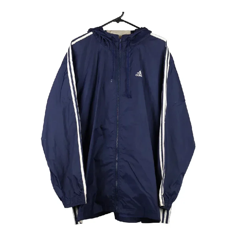 Adidas Jacket - Large Navy Polyester