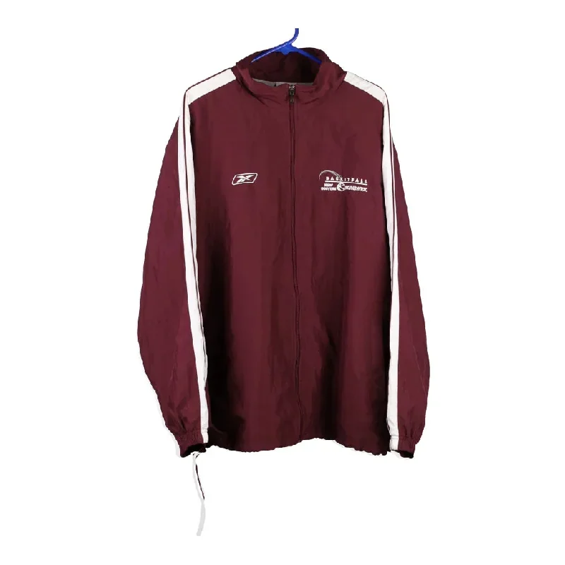 Brunswick Basketball Reebok Jacket - XL Burgundy Polyester