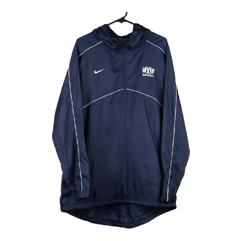 BYU Softball Nike Jacket - Large Navy Nylon