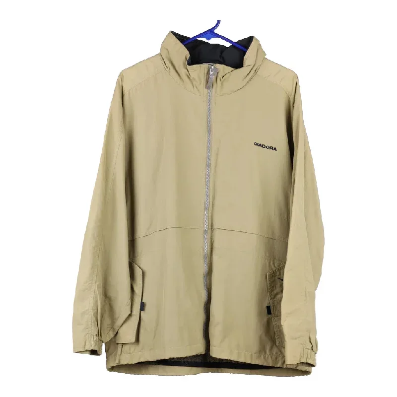 Diadora Jacket - Large Beige Nylon Blend