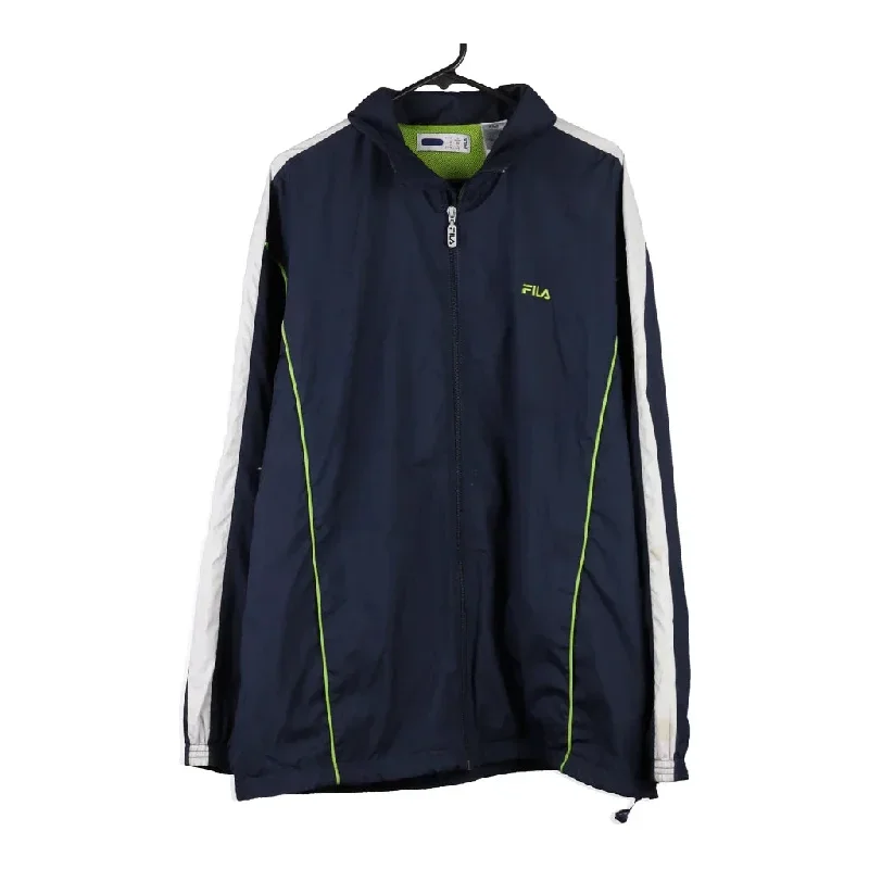 Fila Jacket - Large Navy Polyester