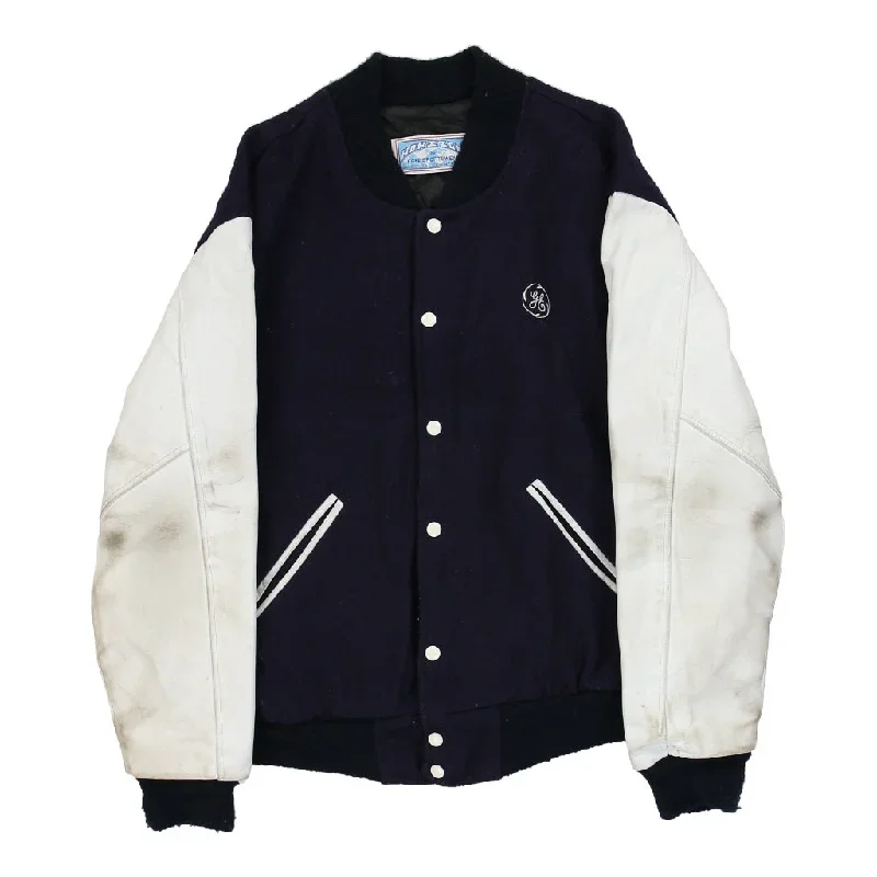 Vintage General Electric Kaye Sportswear Varsity Jacket - Large Navy