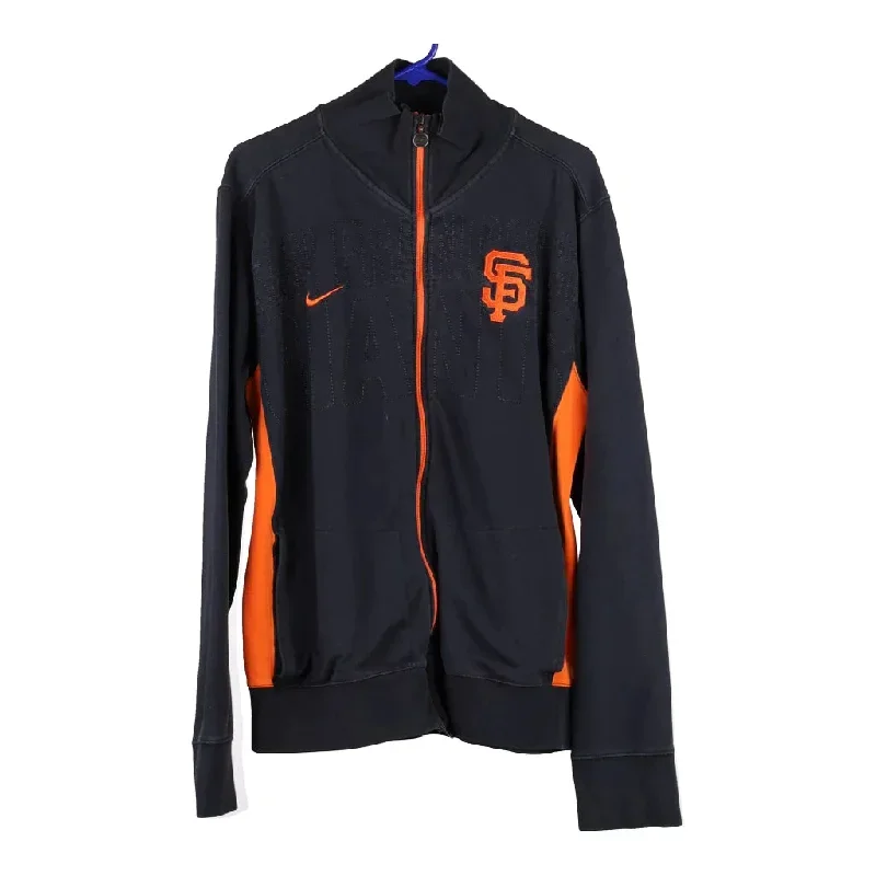 Nike Track Jacket - Large Black Polyester