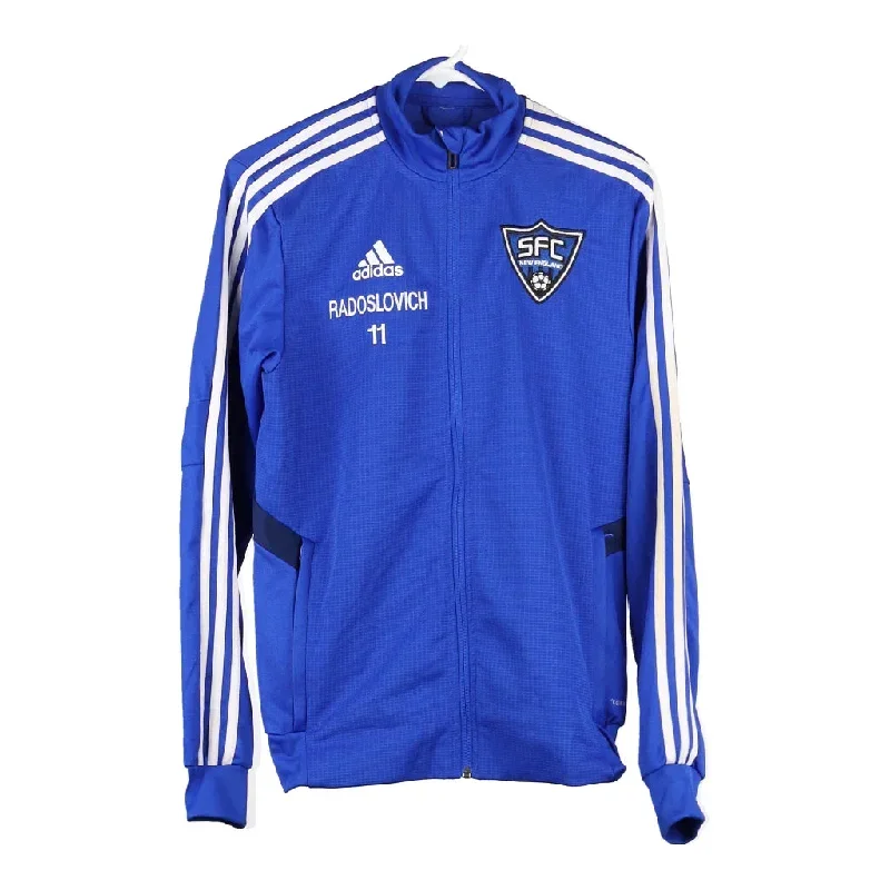 SFC Adidas Track Jacket - Small Blue Polyester