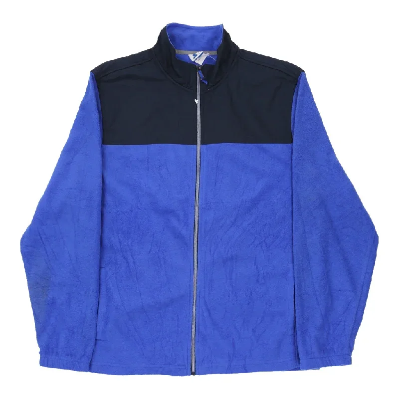 Starter Fleece Jacket - Large Blue Polyester