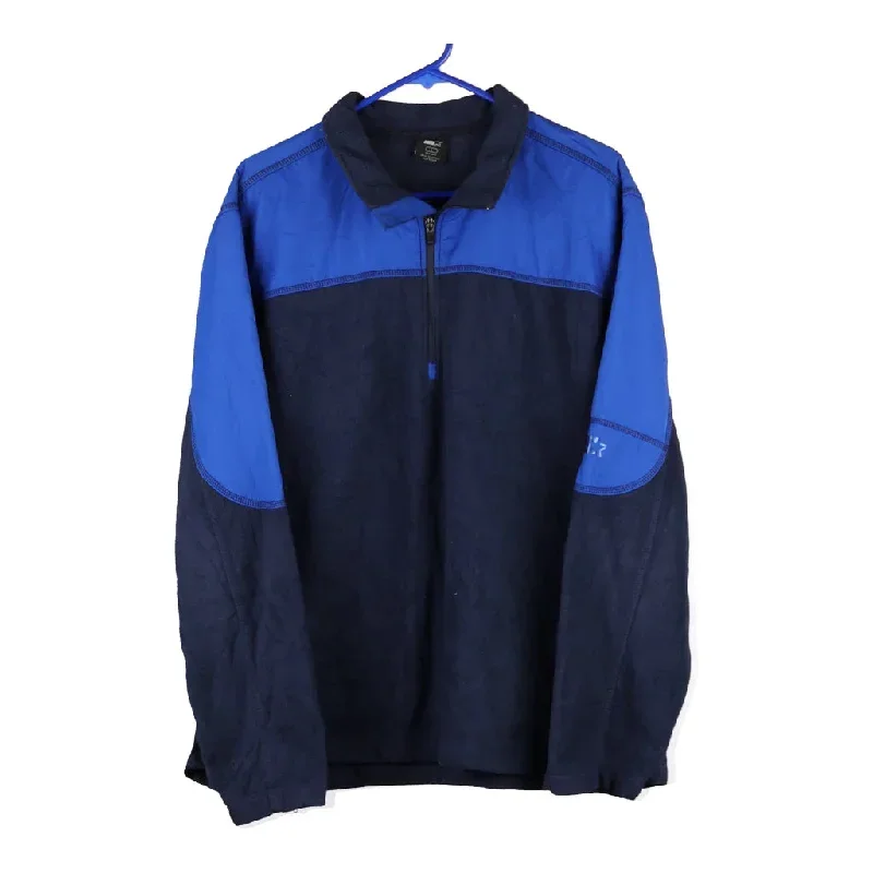 Starter Fleece Jacket - Large Blue Polyester