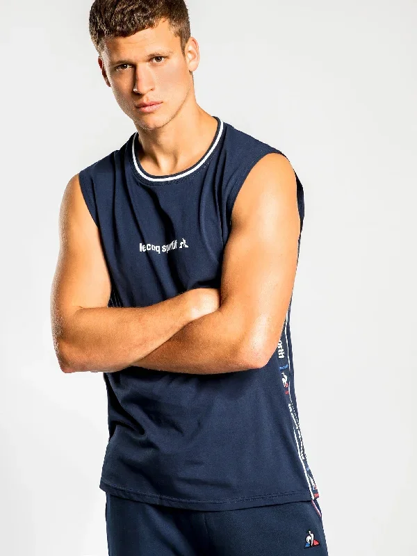 Xavier Muscle T-Shirt in Navy