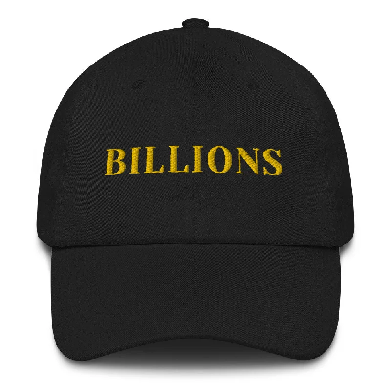 Billions Curved Brim Hat (Gold Text)