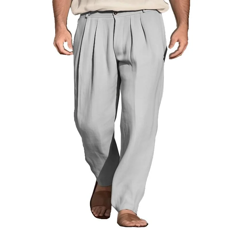 mens-linen-loose-solid-color-comfortable-breathable-casual-pants-40917513x