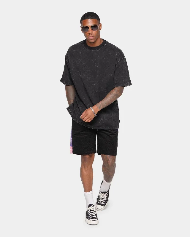 xxiii-akolo-paisley-panel-shorts-black-pink